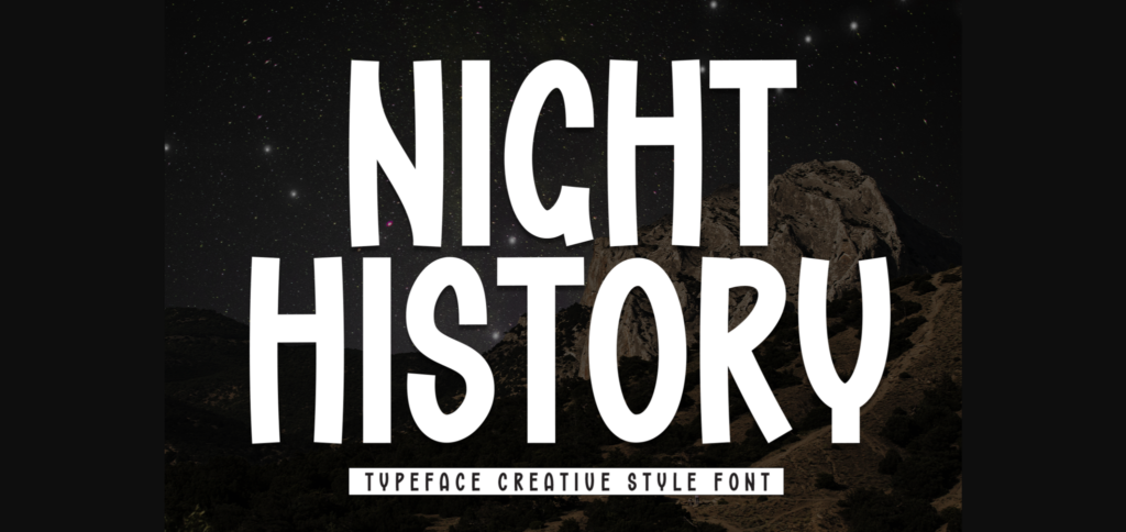 Night History Font Poster 1