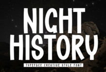 Night History Font Poster 1