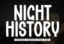Night History Font Night History Font Poster 1