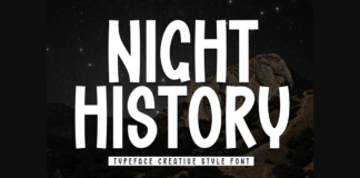 Night History Font Poster 1