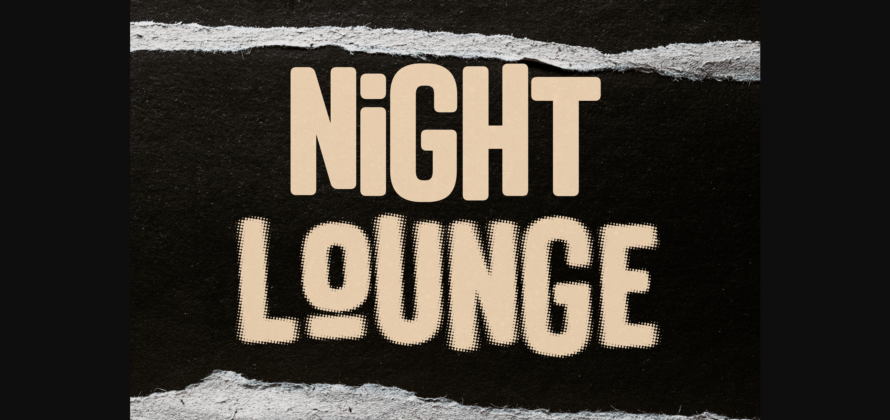 Night Lounge Font Poster 3