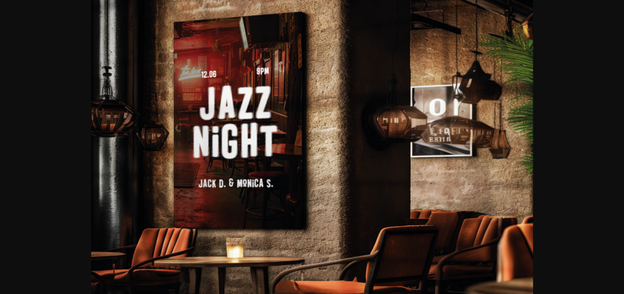Night Lounge Font Poster 10