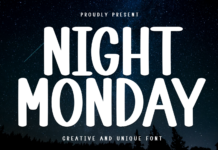 Night Monday Font Poster 1