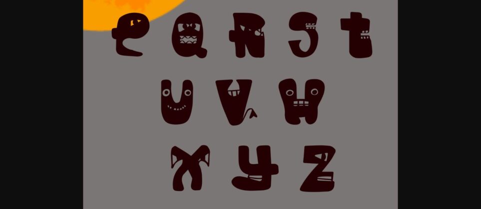 Night Monster Font Poster 7