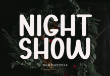 Night Show Font Poster 1