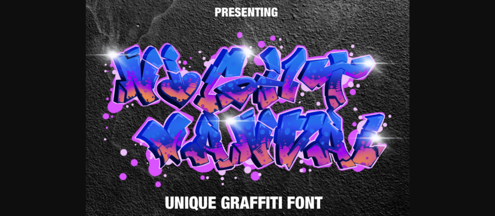 Night Vandal Font Poster 3