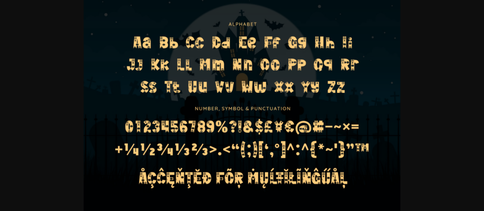 Night Woon Font Poster 4