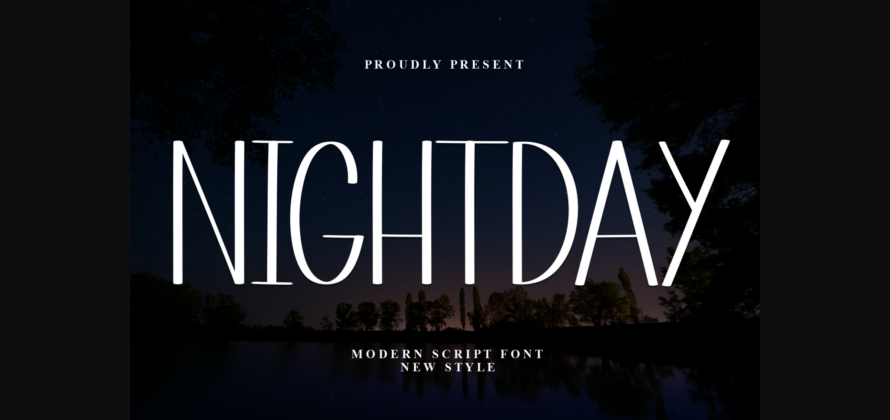 Nightday Font Poster 3
