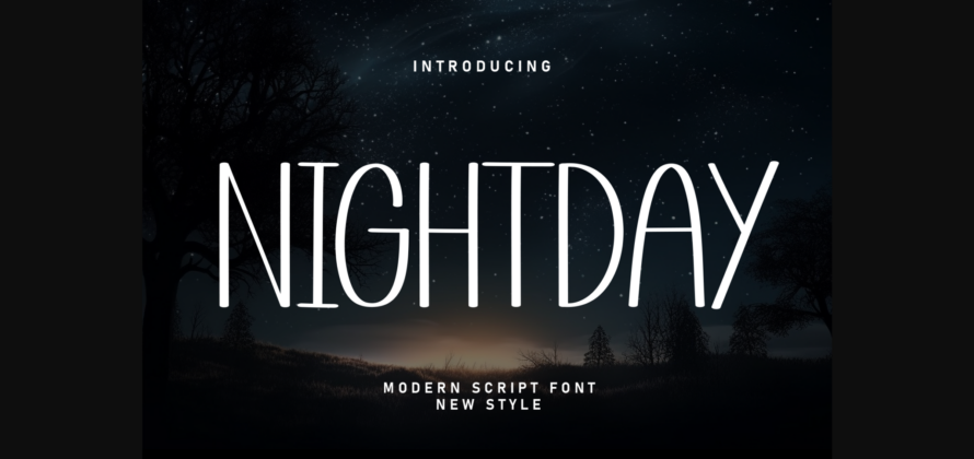 Nightday Font Poster 3
