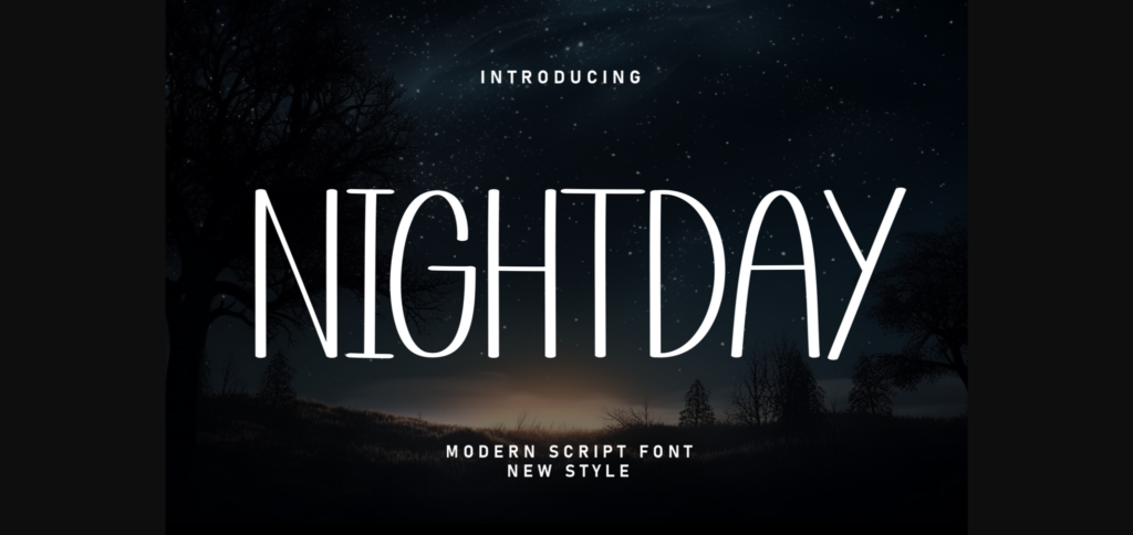 Nightday Font Poster 1