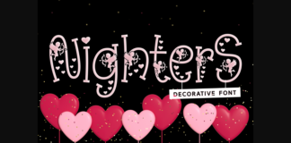 Nighters Font Poster 1