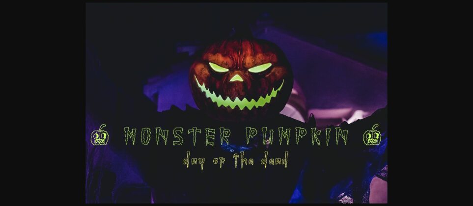 Nightimare Pumpkin Font Poster 5