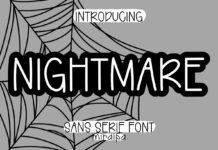 Nightmare Font Poster 1