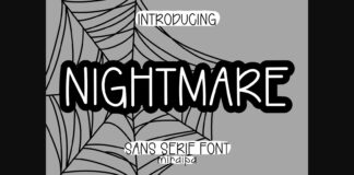 Nightmare Font Poster 1
