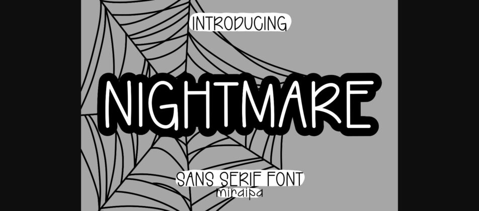 Nightmare Font Poster 1