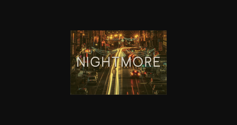 Nightmore Font Poster 3