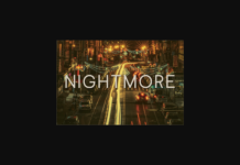 Nightmore Font Poster 1