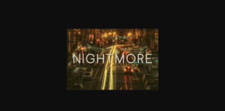 Nightmore Font Poster 1