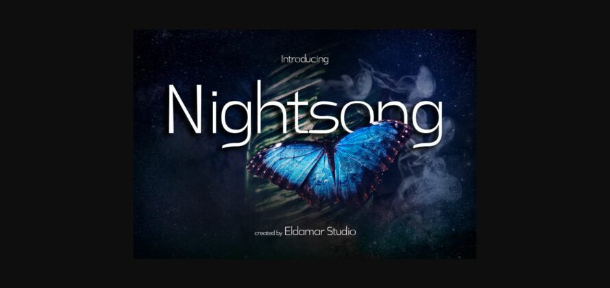 Nightsong Font Poster 3