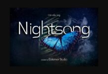 Nightsong Font Poster 1