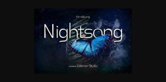 Nightsong Font Poster 1