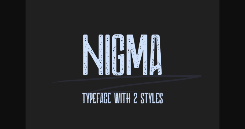Nigma Font Poster 3