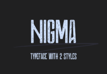 Nigma Font Poster 1