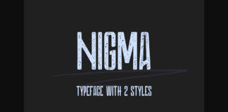 Nigma Font Poster 1