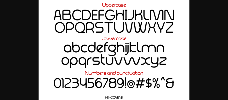 Nikoovers Font Poster 5