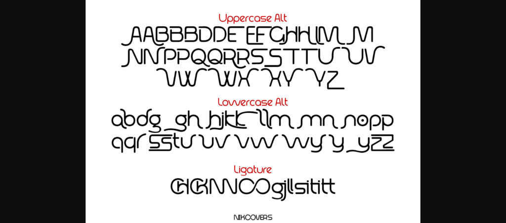 Nikoovers Font Poster 9