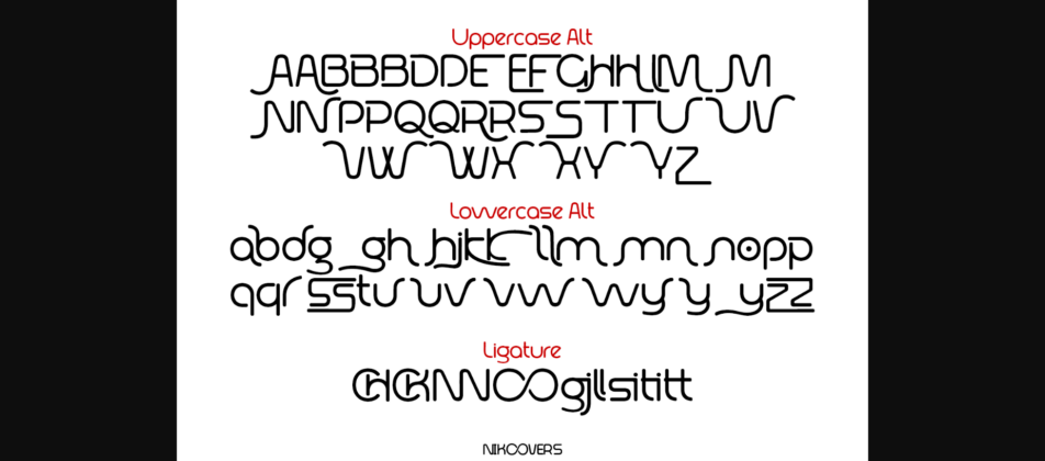 Nikoovers Font Poster 9