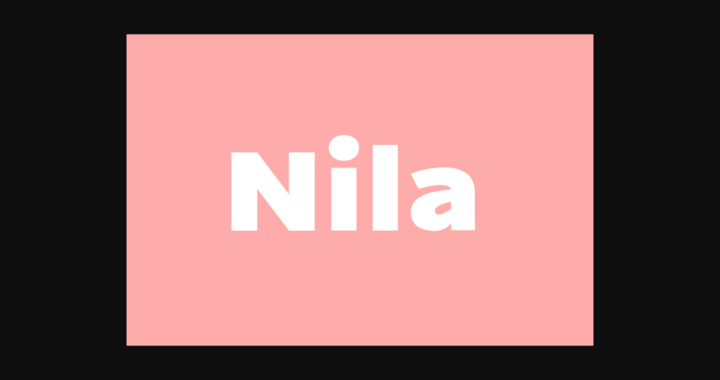 Nila Font Poster 3