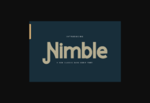 Nimble Font Poster 1