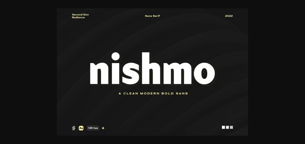 Nishmo Font Poster 3