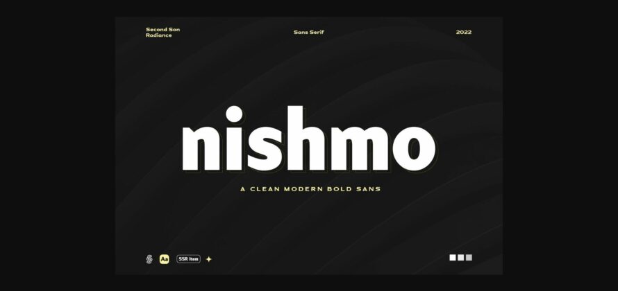 Nishmo Font Poster 3