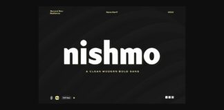 Nishmo Font Poster 1