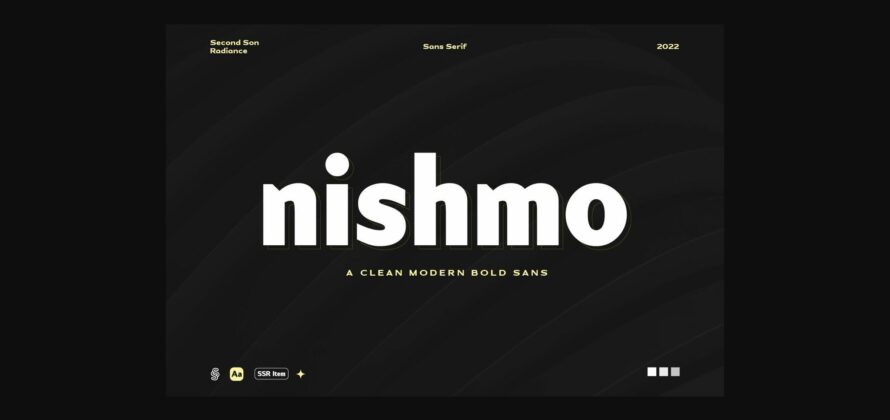 Nishmo Font Poster 1