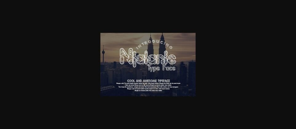 Njalanie Font Poster 3