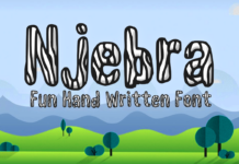 Njebra Font Njebra Font Poster 1