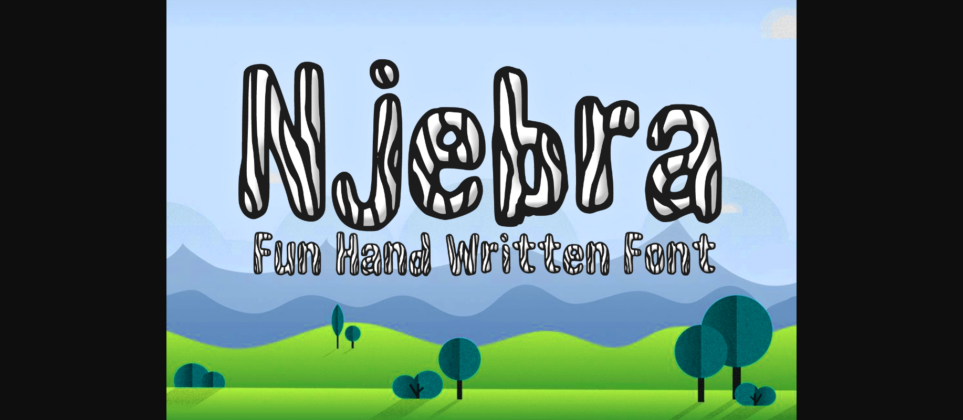 Njebra Font Poster 1