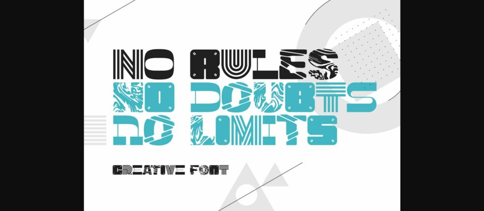 No Rules Font Poster 3