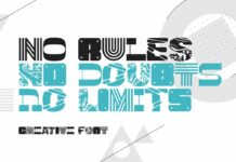 No Rules Font Poster 1