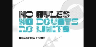 No Rules Font Poster 1