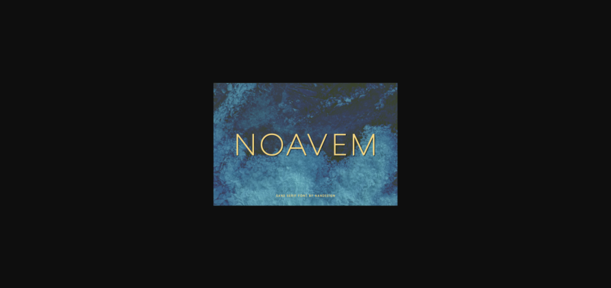 Noavem Font Poster 3