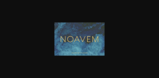 Noavem Font Poster 1