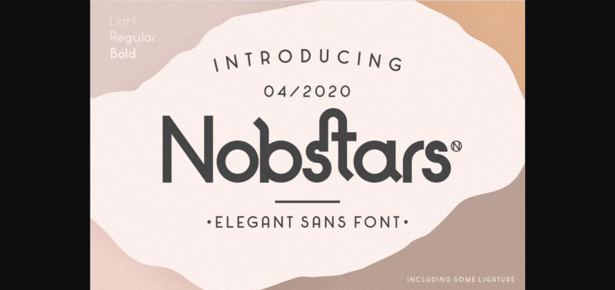 Nobstars Font Poster 3