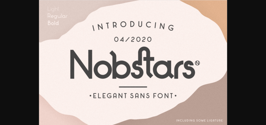 Nobstars Font Poster 1