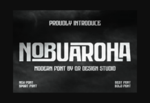 Nobuaroha Font Poster 1