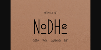 Nodhe Font Poster 1