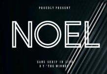 Noel Font Poster 1